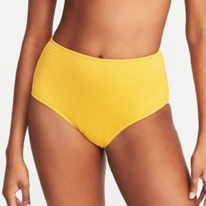 Old Navy Smocked High Rise Bikini Bottom